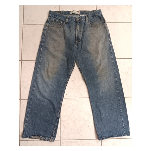 Levi's 569 Loose Straight Jeans Mens W34 L30 Blue Denim Cotton Casual - Picture 8 of 8